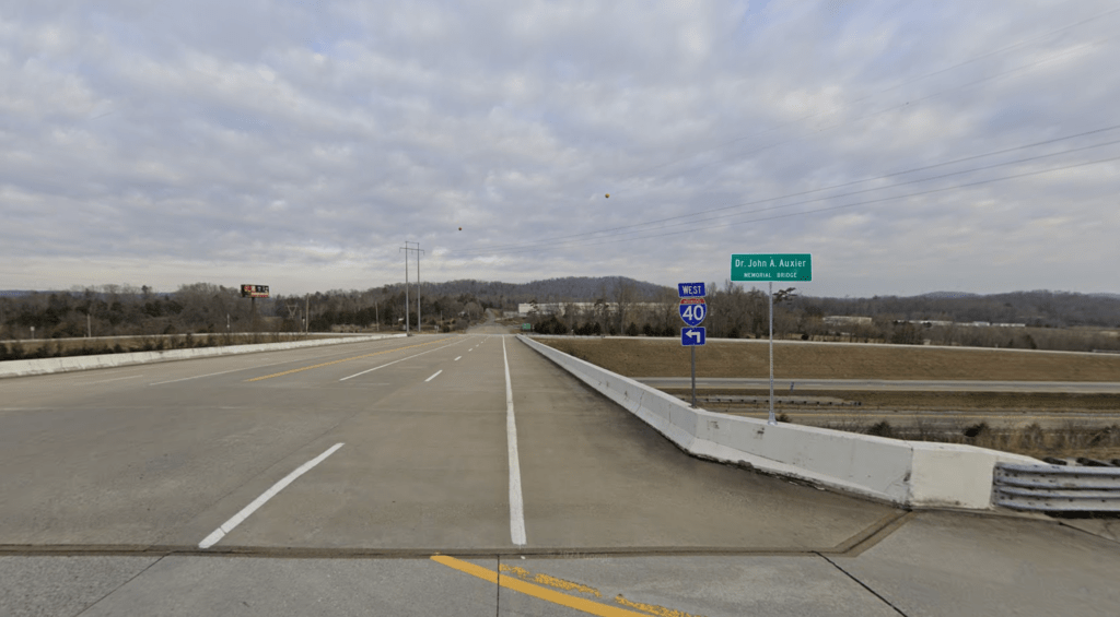 Photo of Dr. John A Auxier memorial bridge