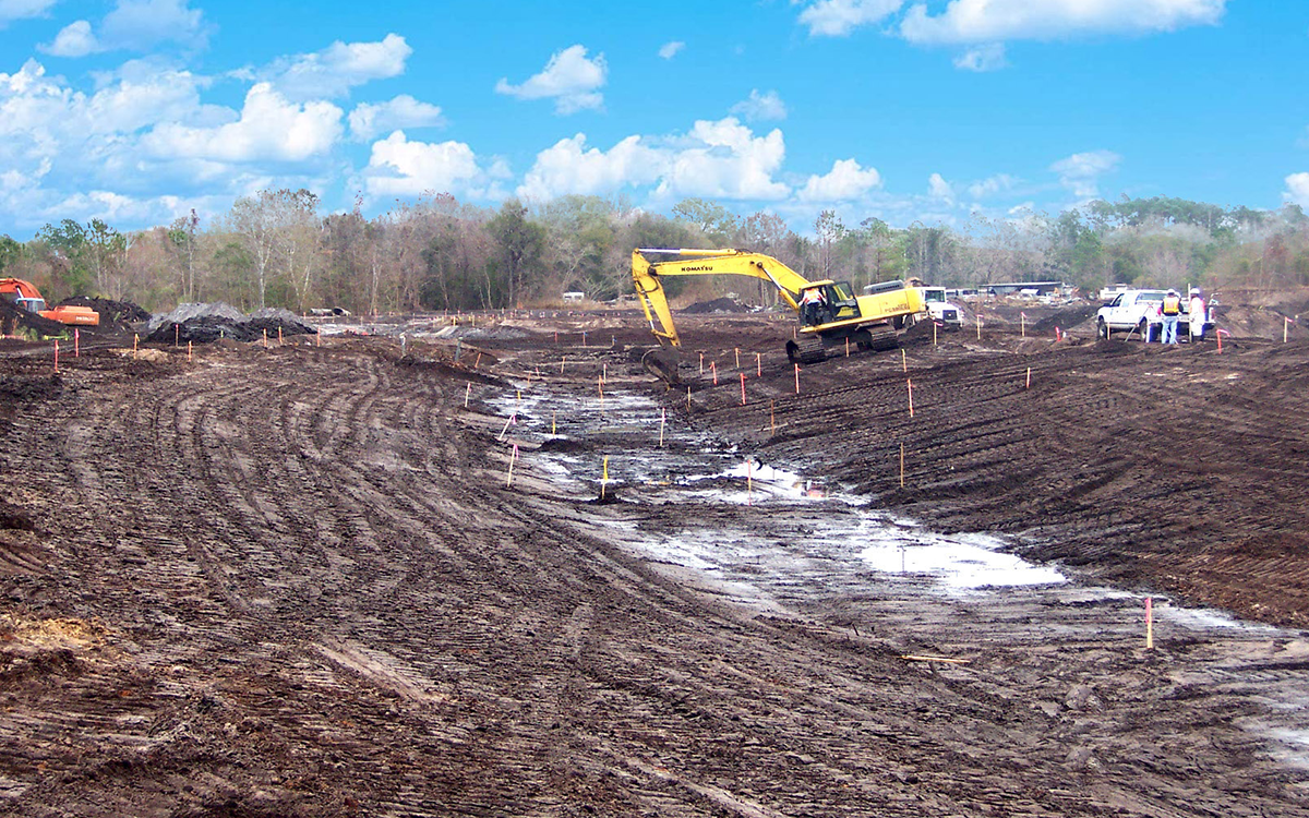 Creek Excavation - Creek Realignment
