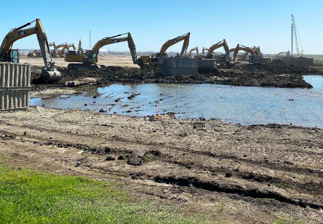 ground stabilization work site