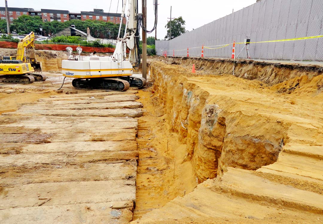 installing support structures into the ground